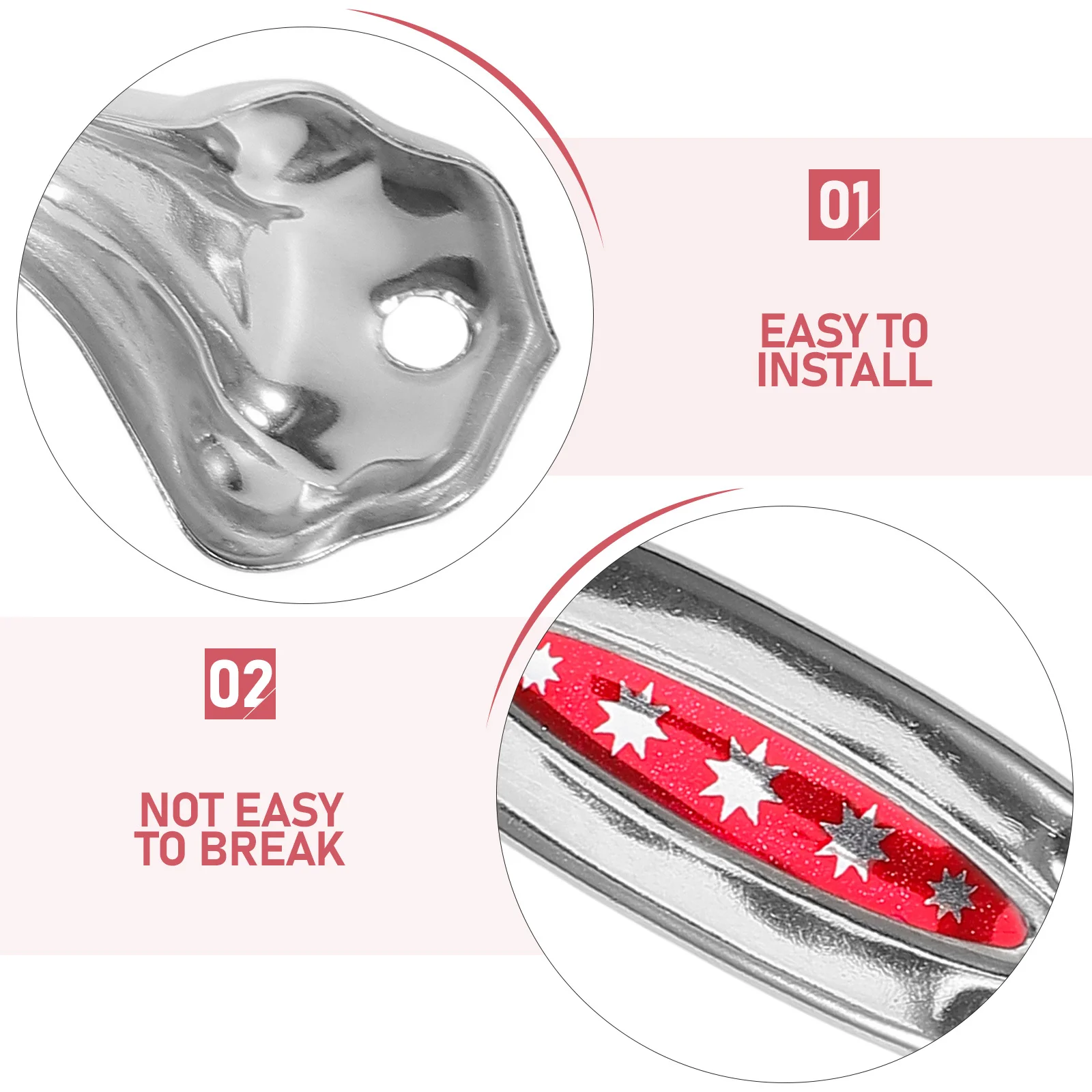 

10Pcs Stainless Steel Wardrobe Handles Durable Cabinet Pulls for Furniture Garage Knobs Rustic Style Home Office