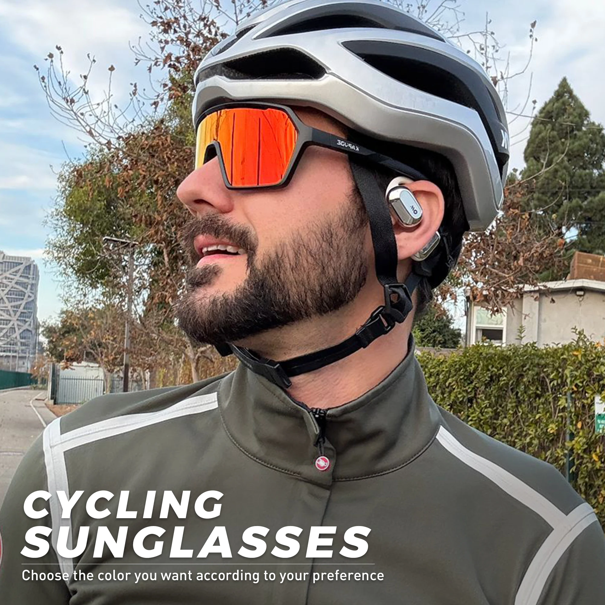 Okulary rowerowe SCVCN męskie fotochromowe modne damskie okulary na rower górski szosowy ochrona UV400 MTB — zdjęcie 5