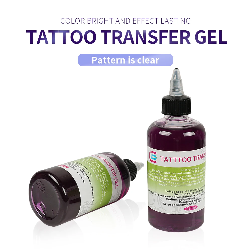 

1 PC 220ml Tattoo Transfer Gel Paint Stencil Stuff For Tattoo Pattern Machine Auxiliary Products Transfer Cream Supply Body Art