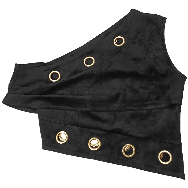 KEXU Fashion Eyelet Buckle Off-Shoulder Slim Top and Mini Midi Skirts Women Two Piece Sets Sexy Club Party Outifits Vestido