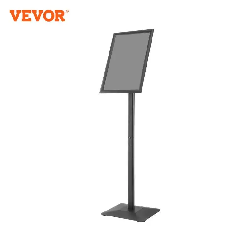 VEVOR 11 x 17 Inch Pedestal Sign Holder Vertical and Horizontal Adjustable Poster Stand Heavy-Duty Floor Standing Sign Holder