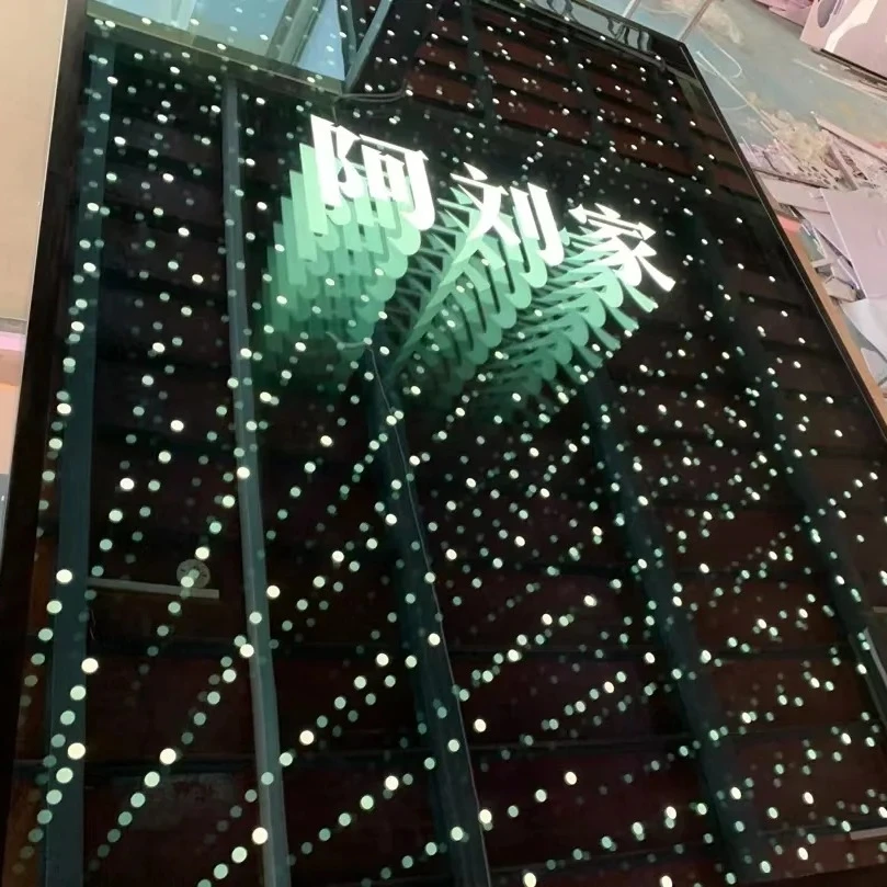 Неоновая вывеска Star Sky Custom LED с 3D-эффектом бесконечного зеркала акриловая световая панель подвесные буквы-маркизы неоновая для декора стен