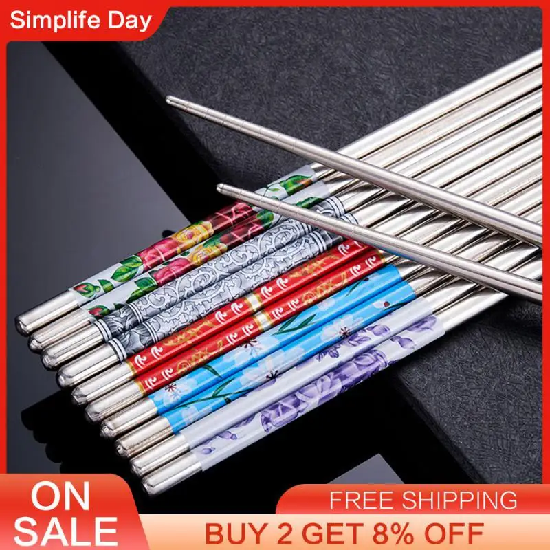 Non-slip Chopsticks Anti-rust Approximately 16g Long Lasting Chopsticks Portable Chopsticks Household Kitchen Tools Light Weight