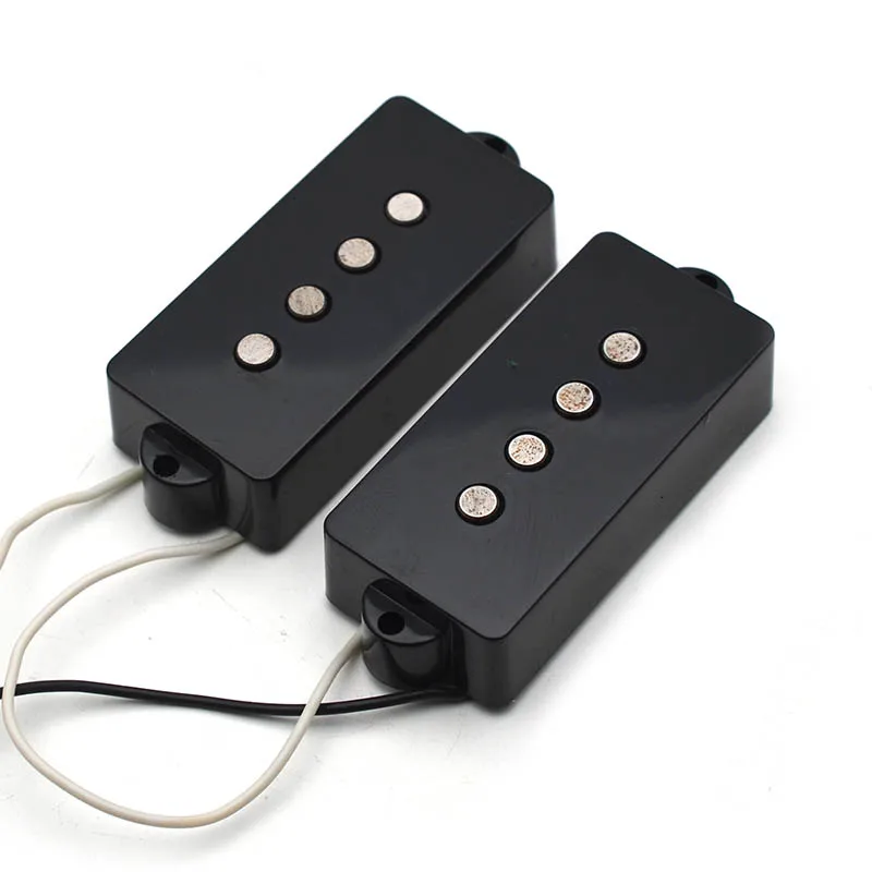 Open Alnico 5 PB P Bass Pickup Humbucker Pickup Bass 4 String Alnico V Black for PB Bass Parts Replacement