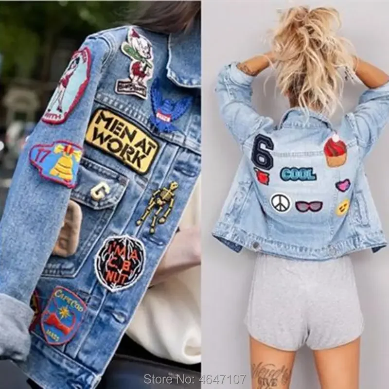 10PCS Embroidered Sew Iron On Patches White Flowers Badges Daisy 4CM For Bag Jeans Hat T Shirt DIY Appliques Craft Decoration