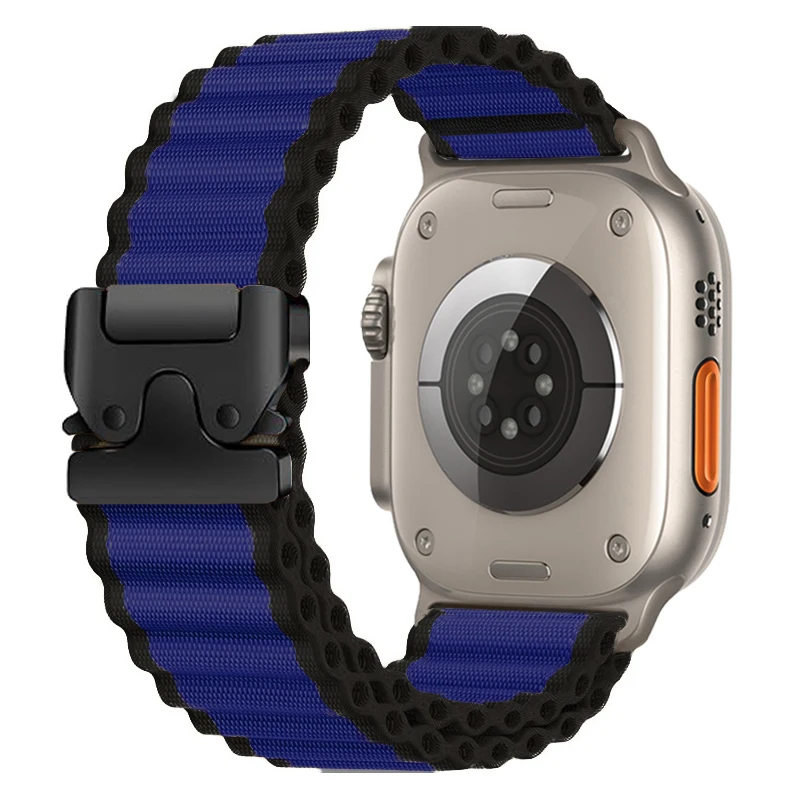 Nylon Strap for Apple Watch Series 11 10 46mm 42mm Ultra 3/2 49mm Breathable Wristband IWatch 9 8 7 6 5 3 SE 45mm 41mm 44mm 40mm