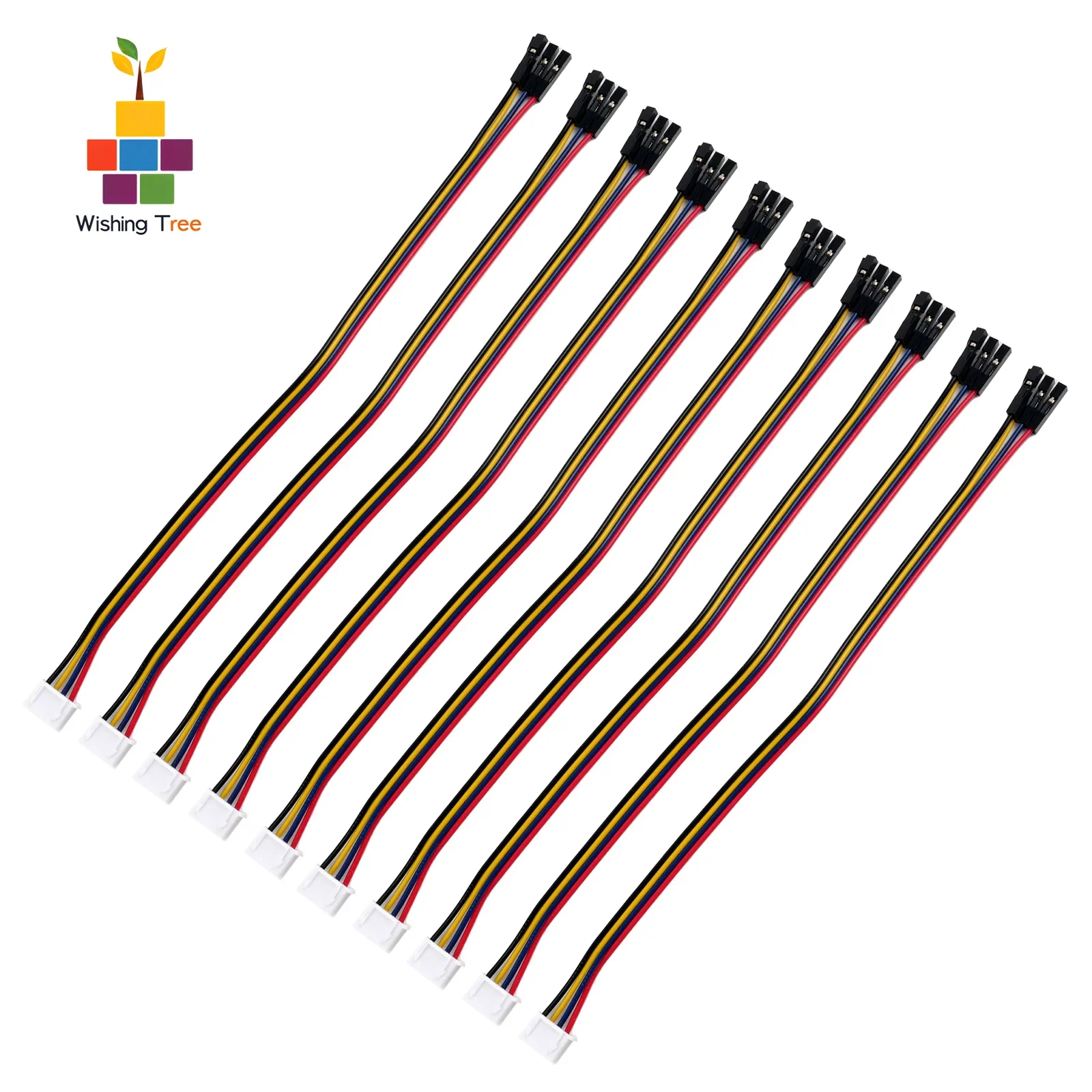 

5PCS/10PCS 2.54mm to Dupont Female Header Cable 20cm Length Red/Blue/Yellow/Black