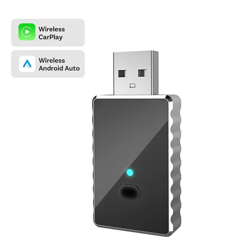 

Адаптер ABDE-Smart Box: проводный к беспроводному Carplay Android 2-в-1, для быстрого подключения Wi-Fi Plug and Play