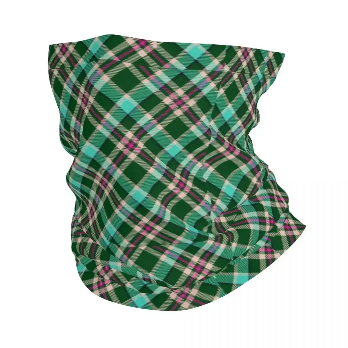 Autunno Plaid Tartan Pattern Bandana Neck Cover stampato sciarpa magica passamontagna multifunzione ciclismo Unisex adulto inverno