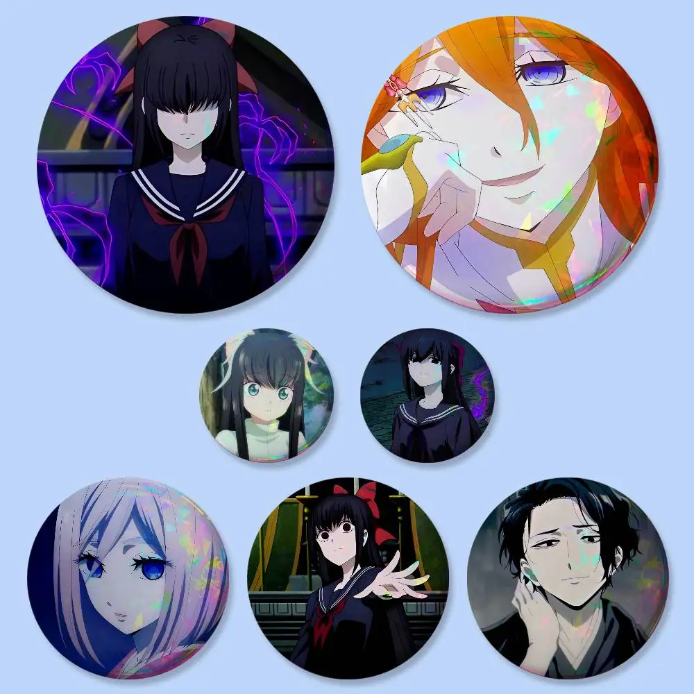 No Longer Allowed In Another World Anime Badges 25 32 44 58 75 Mm Round Cosplay Pin Bag Decor Fans Friends Gifts Brooch Souvenir