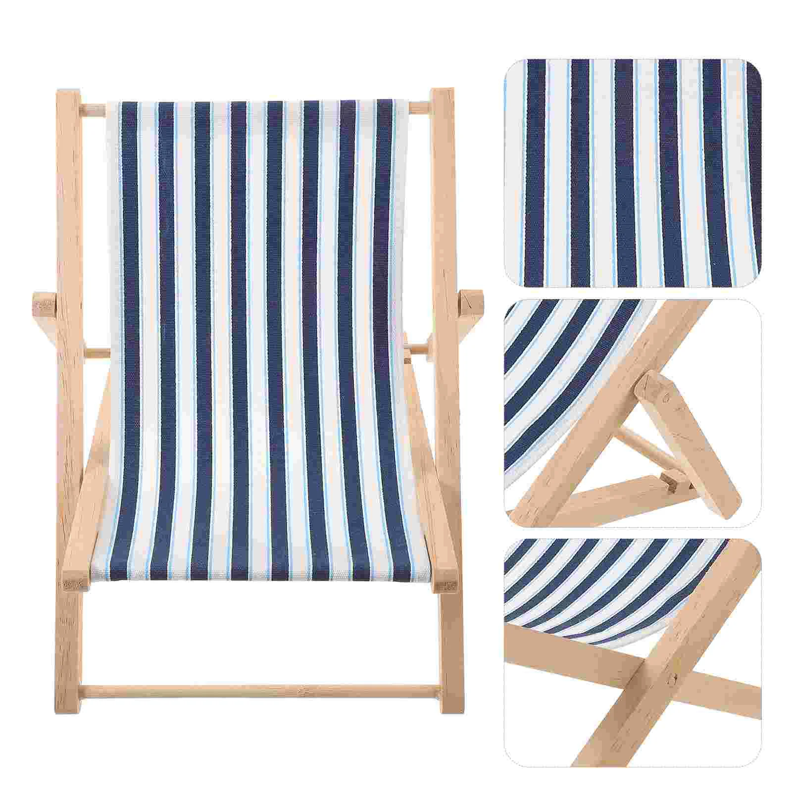 Chair Model Element Decor Mediterranean Style Children's Room Decoration Beach Deck Chairs Outdoor Decors Cloth Office