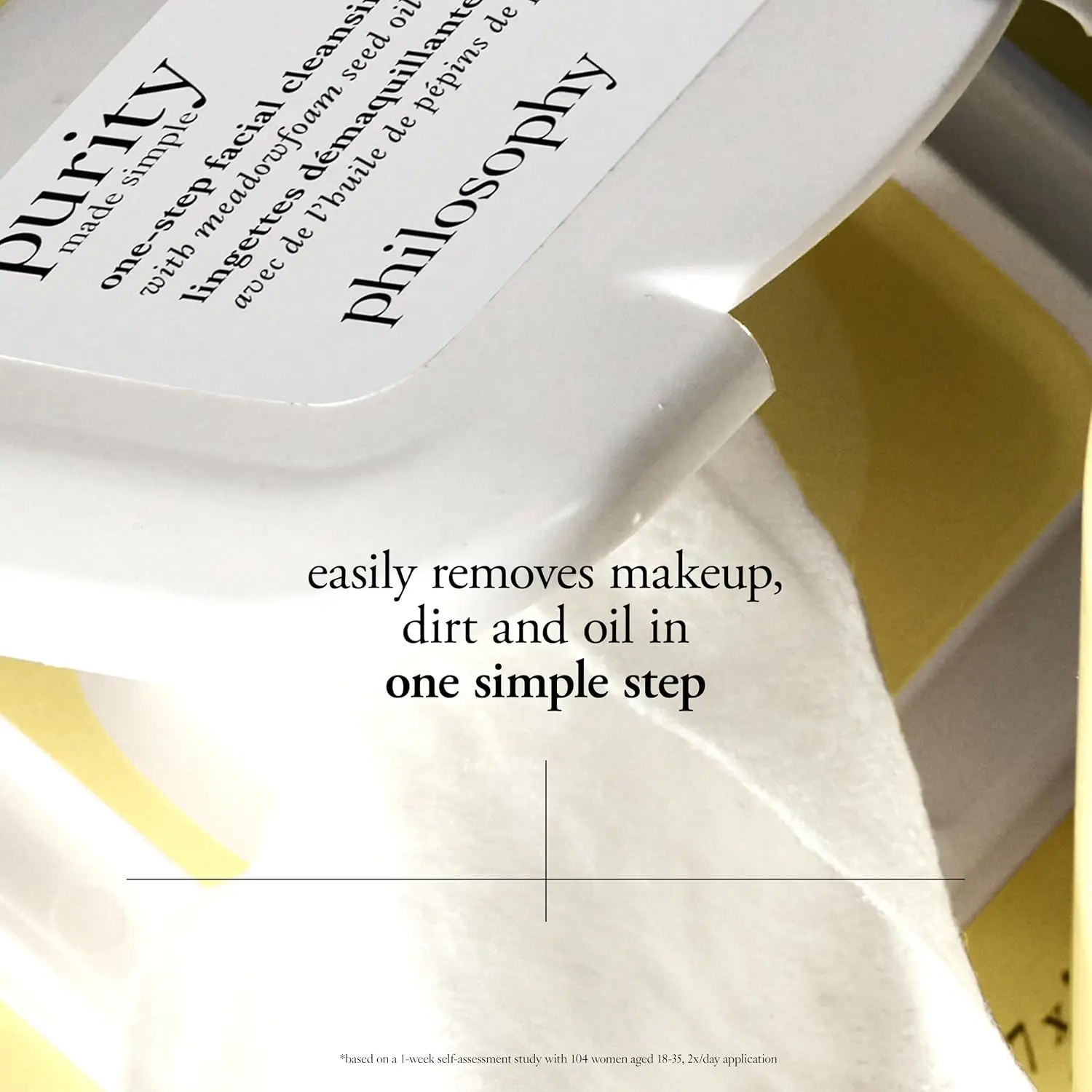 One-Step Facial Cleansing Cloths - Easily Removes Makeup, Dirt & Oil On The Go, No Rinsing Needed
