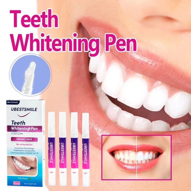 

Удобная зубная щетка для удаления запаха, удаления пигментов и осадки, 4 шт., гель для украшения зубов, средство для отбеливания зубов