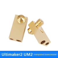 Ultimaker 2 UM2 Integrated Brass Nozzle 3/0.4mm External Thread Connection Copper Nozzle For 3D Printer Accessories