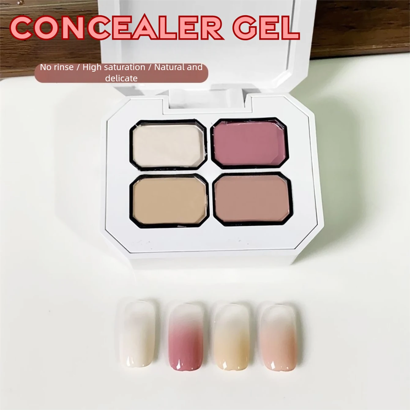 Hautfarbener Nude-Concealer Patting Gel 2026 Neu Exklusiv für Nagelstudios Freihand-Malerei-Gel Blush-Gel Nagellack – Detail 4