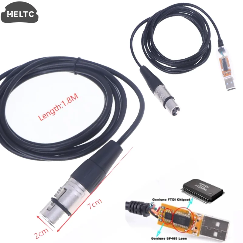 

USB To DMX Interface Adapter QLC DMX512 Computer PC Stage Lighting Controller Dimmer For SGM DMXking DMXcontrol Freestyler Cable