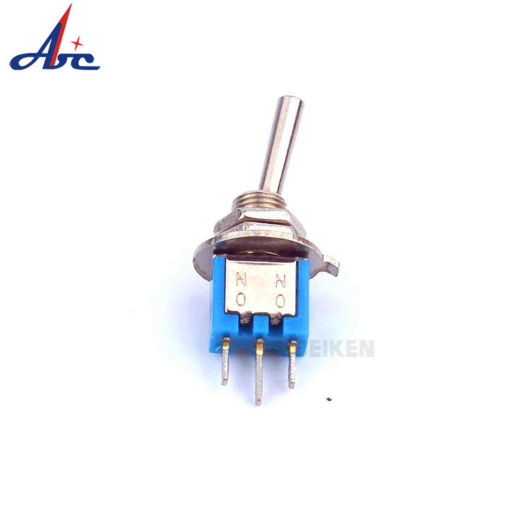 

Недорогой миниатюрный металлический тумблер 1,5 А 250 переменного тока, Регулируемый переключатель SPDT с 3-контактной паяльной клеммой