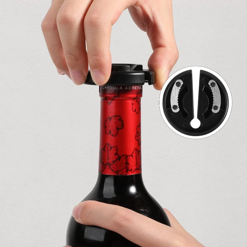 

Multifunctional Corkscrew Bottle Opener with Foil and Beer Opener ( in 1)