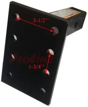 خرطوشة نفث الحبر المتوافقة مقاس 2 بوصة × 2 بوصة لوحة تركيب صلبة قابلة للتعديل و8 طن مع وصلة كومبو كروية مقاس 2 بوصة #4