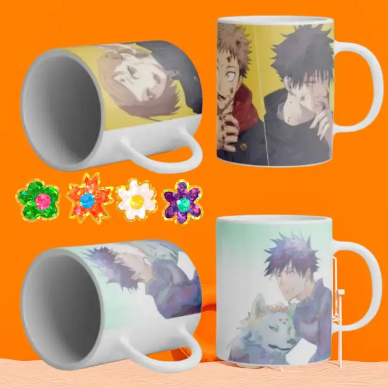 

Anime Ceramic Mug for Jjk Nobara Kugisaki Yuji Itadori Megumi Fushiguro Pattern 330Ml Ceramic Coffee Cup Friends Birthday Gift