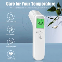 Backlit Forehead Digital Thermometer Non-Contact Infrared Medical Temperature Fever Thermometer Body for Baby Adults Home