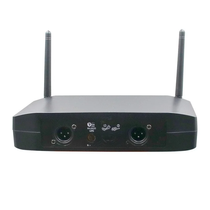 

Professional anti-howling wireless microphone sound card one-to-two