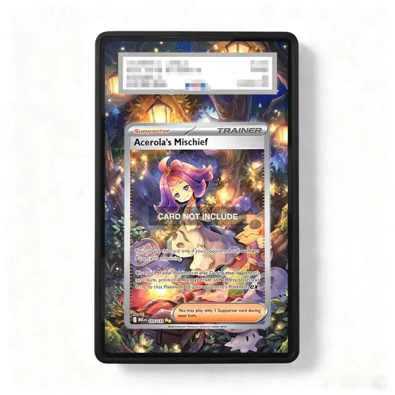

Art Display for Hot Wind Arena Acerola Cards PTCG Anime Game Collection Expand Gift Self Made Acrylic Protective Case DIY