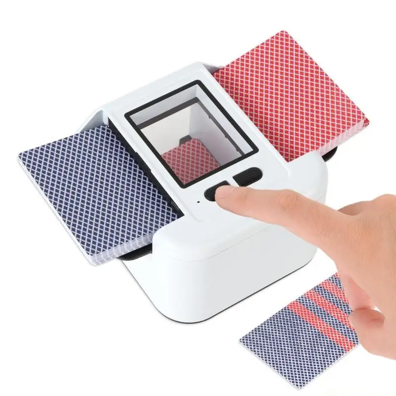 31BE Automatic Low Noise Card Shuffler Portable Card Shuffler with Large Capacity