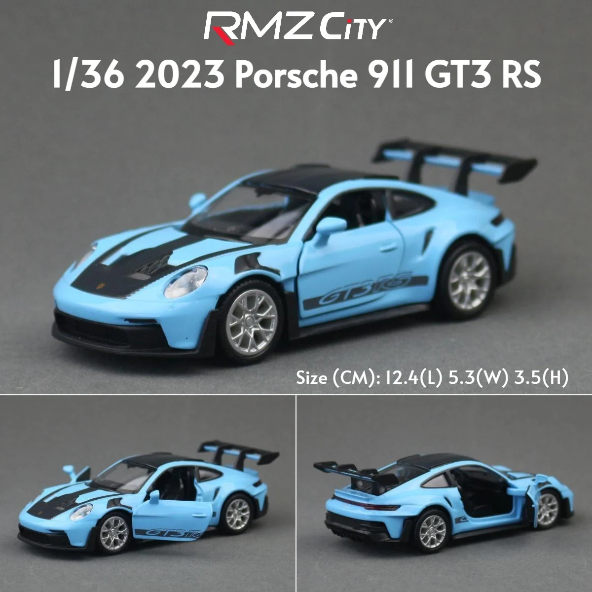 마케다 5인치 1:36 다이캐스트 모델 자동차 포르쉐 911 GT3 RS 스포츠카