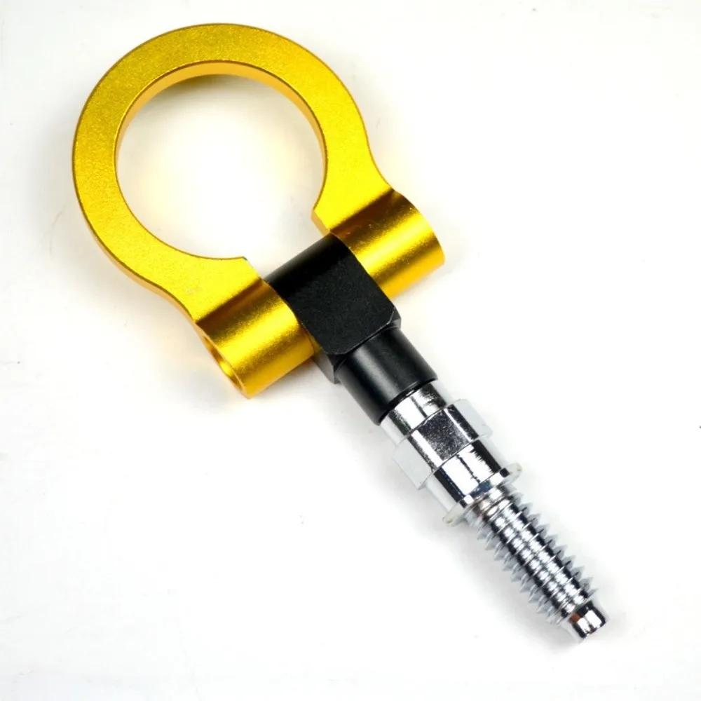 Universal Fit Racing Tow Hook Aluminum Material Front Rear Use Tow Bar Accessories Multiple Colors Tow Trailer Hooks