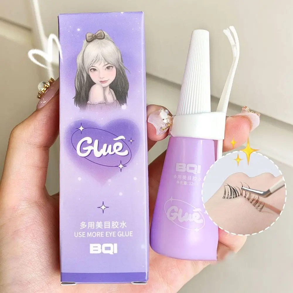 With Y-shaped Fork Fast Drying Lash Glue Sticky Long Lasting Fake Eyelash Glue Natural Waterproof Liquid Eyelash Glue Women