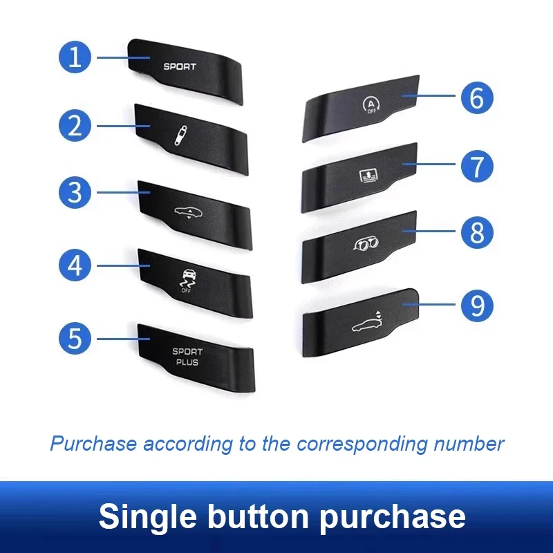 Car Sticker For Porsche Cayenne Macan Panamera Car Air Conditioner Panel Central Control Multifunctional Switch Button Interior