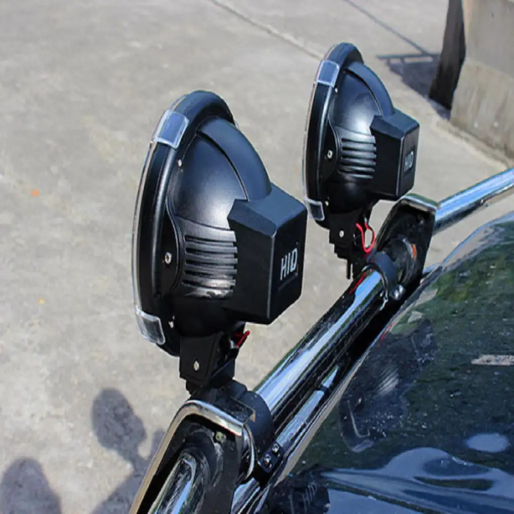 HID Xenon Work Light 55W Slim Ballast Super Bright Floodlight Adjustable Mount for Car Jeep Truck Trail