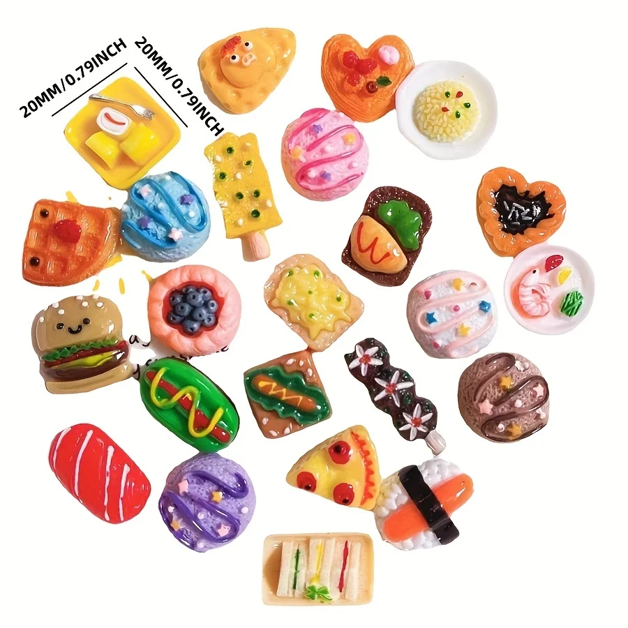 20PCS Carino In Miniatura Simulazione Mini Modello di Cibo Per Action Figure Bambole In Resina Casa Accessori 1/12 FAI DA TE Playtend Gioca Giocattoli