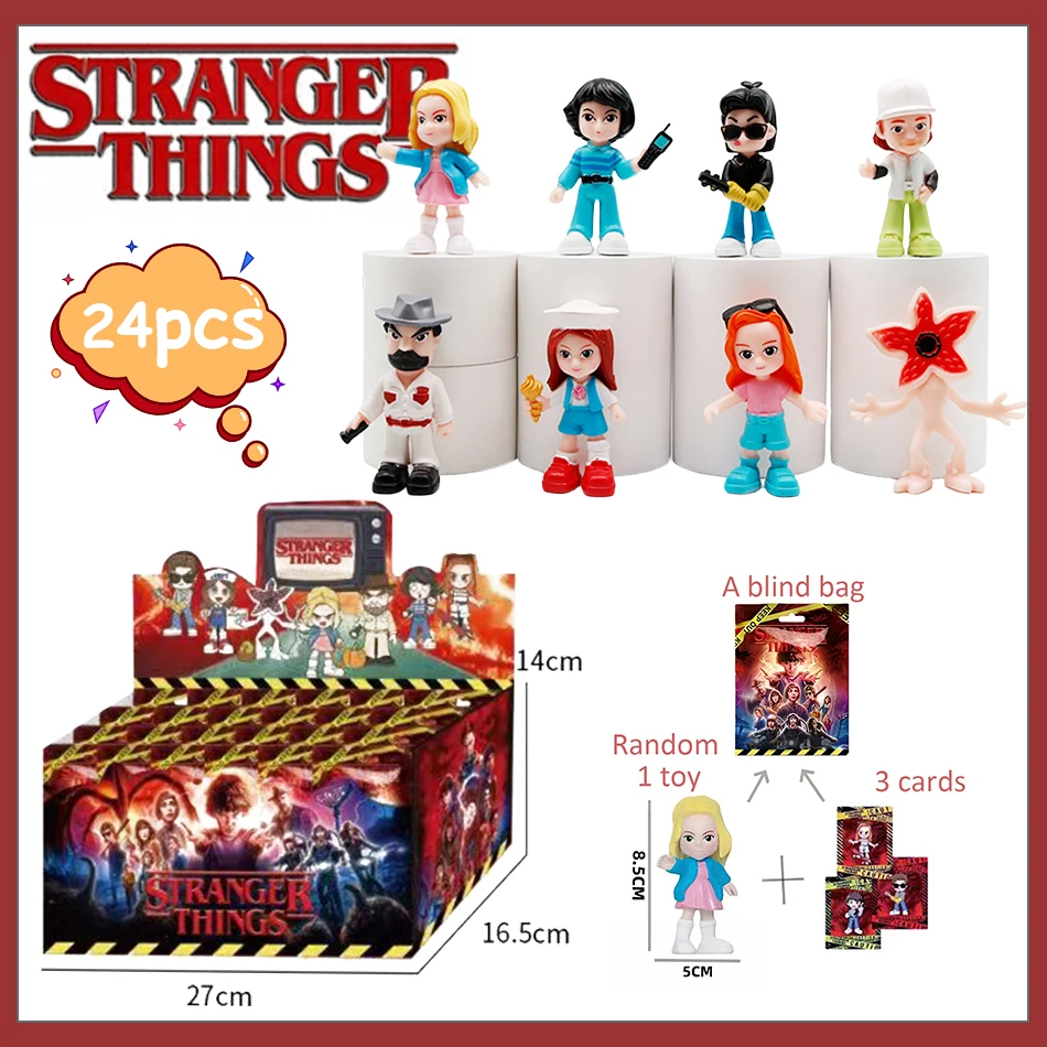 

1-24 шт. Hot Stranger TV слепая коробкаSteve's карнавальные фигурки растений слепая сумка экшн настольное украшение модель украшения Рождество