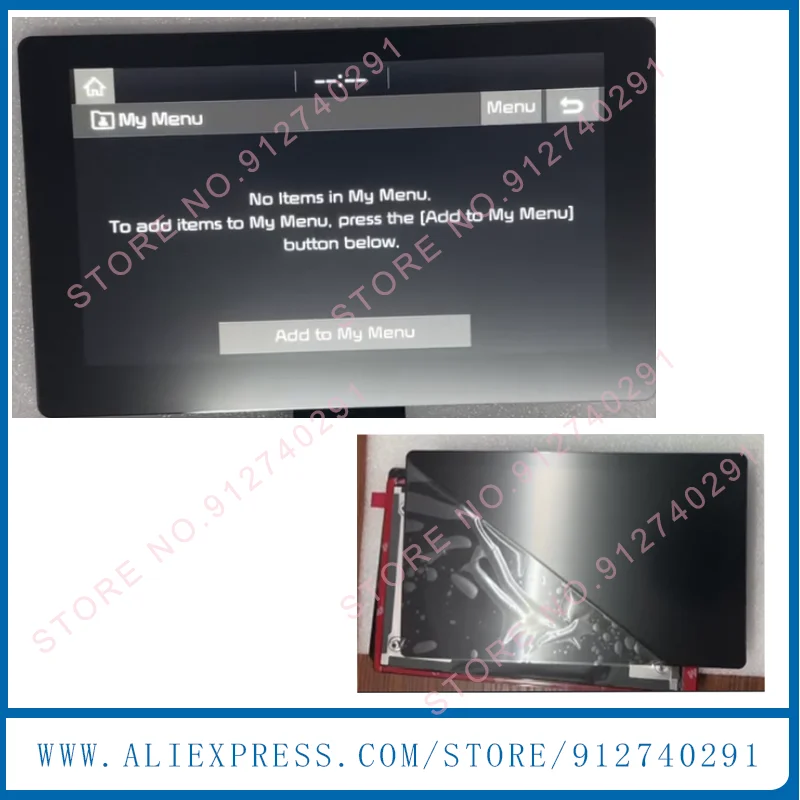 Original 8 Inch LA080WV9-SL02 LA080WV9-SL04 LA080WV9-SL06 LA080WV9-SL08 LCD With Touch Screen For Kia-Niro Navigation Radio