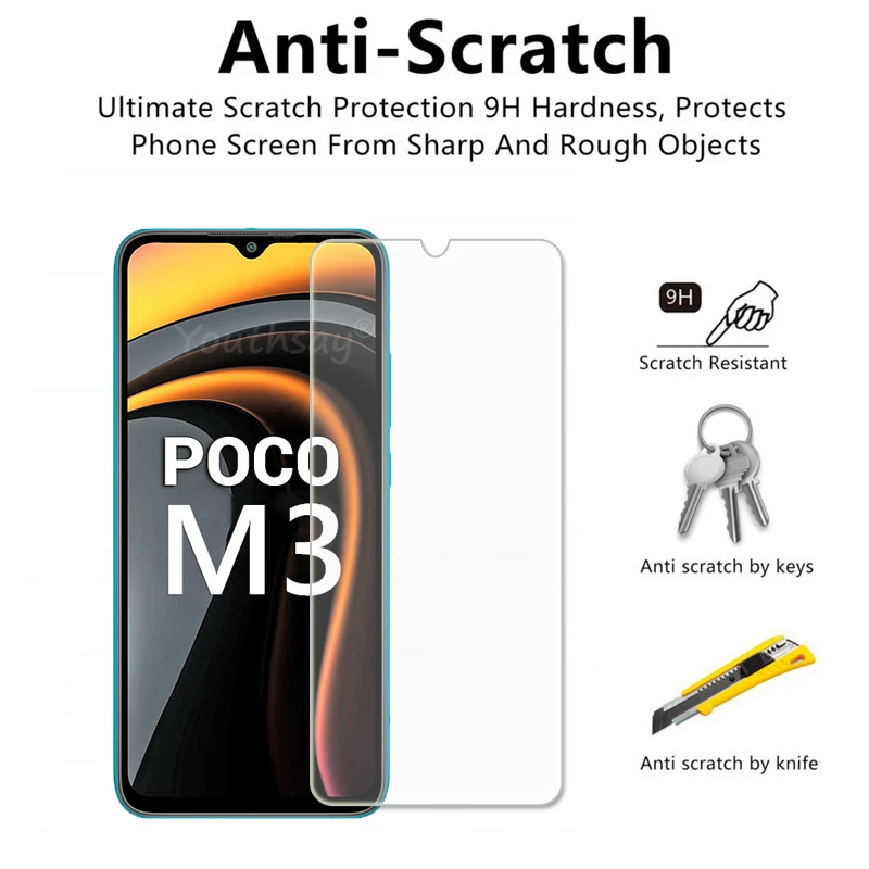For Xiaomi POCO M3 Pro Glass POCO M3 Glass Screen Camera Protector for Xiaomi POCO M3 Pro F3 X3 Pro NFC Tempered Glass