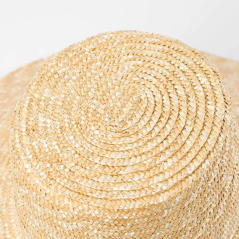 2023 New Wide Brim Beach Hats With Neck Tie For Women Large UV Protection Sun Hats Summer Big Brim Wheat Straw Hats Wholesale