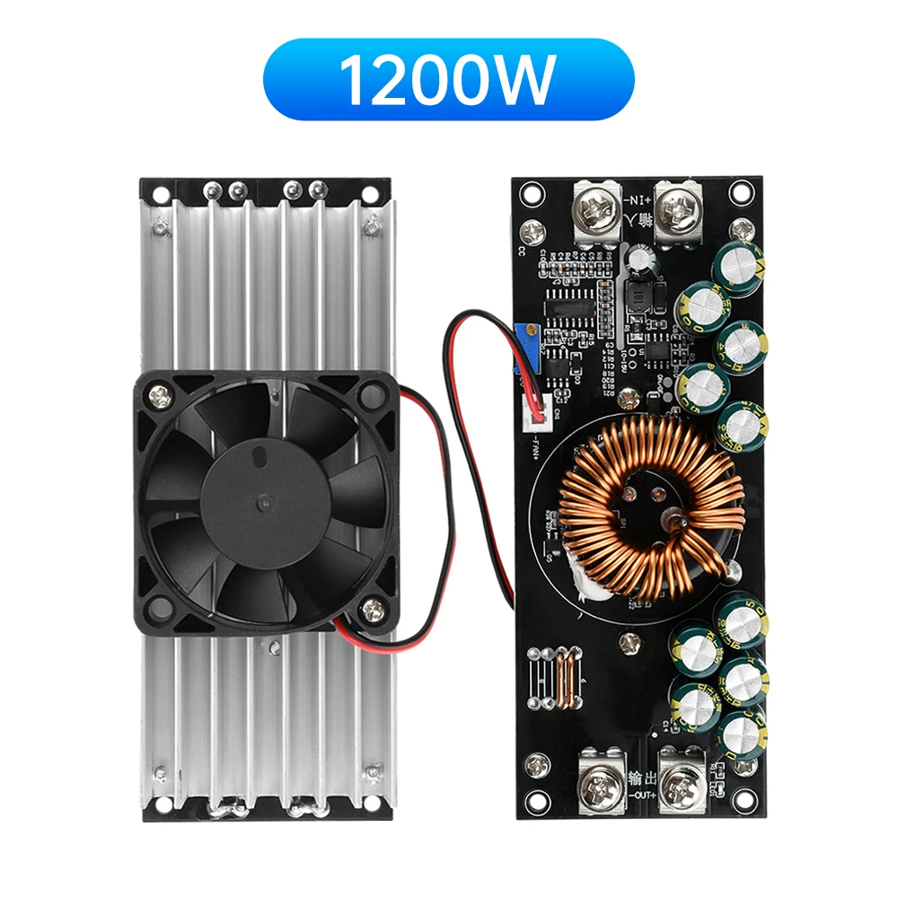 1200W 30A DC-DC Buck Converter Step Down Power Supply Module DC15-90V to 2.5-72V Adjustable Voltage Charger Module