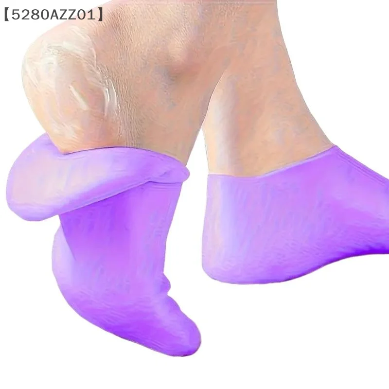 〔HMA58〕Silicone Moisturizing Foot Socks Dry Cracked Feet Foot Care Socks Spa Pedicure Socks Massage Moisturizing Gel Socks