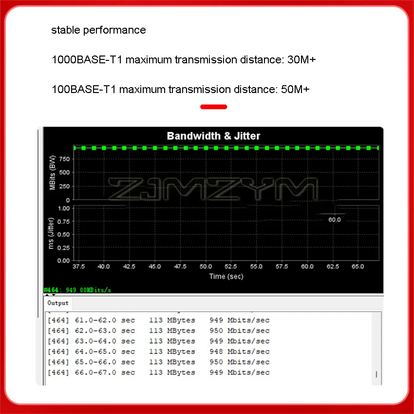 SE1001PRO Car Ethernet Converter with SQI Signal Quality Indicator Test Speed of 949 Mbps Supports TeslaLegacy Mode