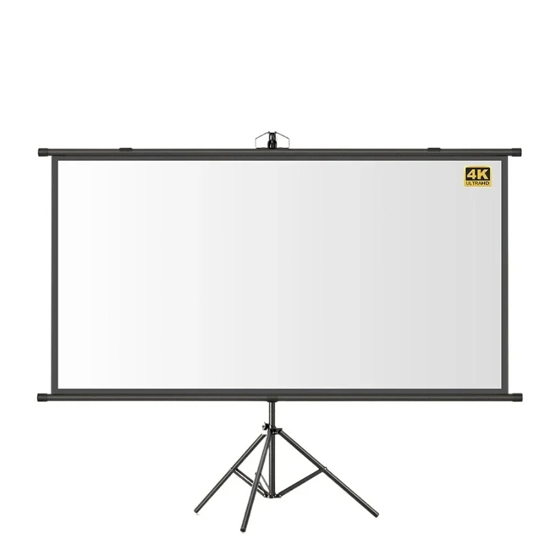 

Projection No punching simple bracket curtain household floor outdoor wall hanging manual projection curtain