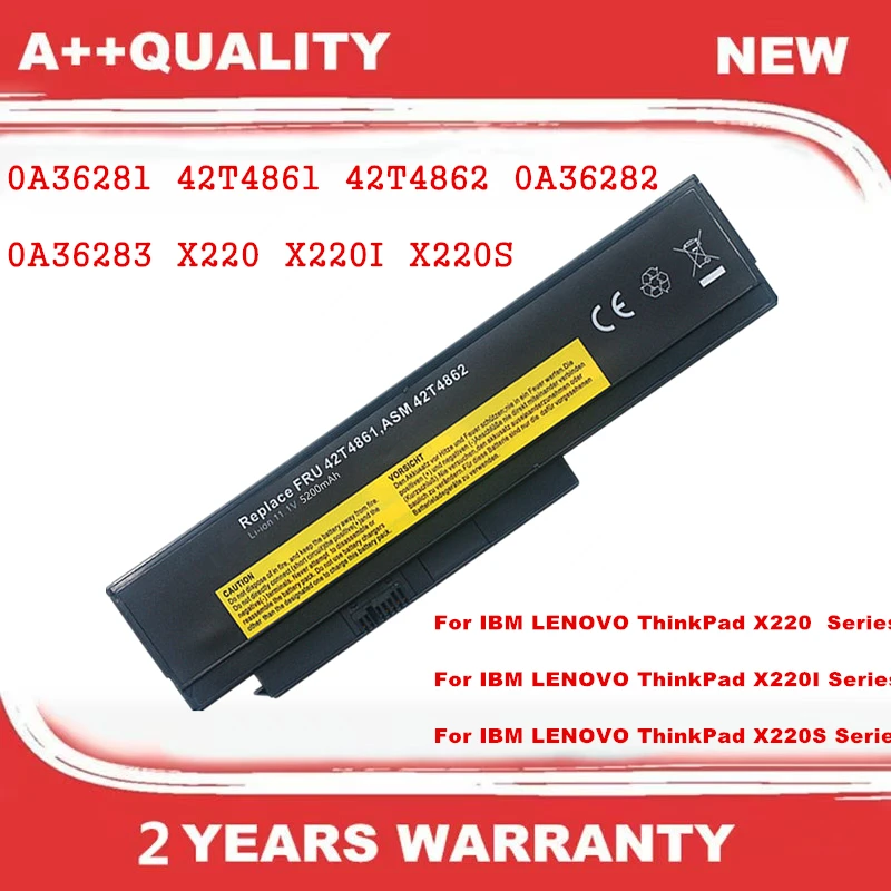 New 0A36281 42T4861 42T4862 0A36282 0A36283 Laptop Battery for IBM LENOVO ThinkPad X220 X220I X220S