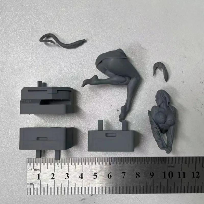 1/24 Schaal Hars Figuur Assemblage Model Kit Sexy Vrouwelijk Personeel Fantasie Hobby Miniatuur Ongemonteerd En Ongeverfd 3D-printen