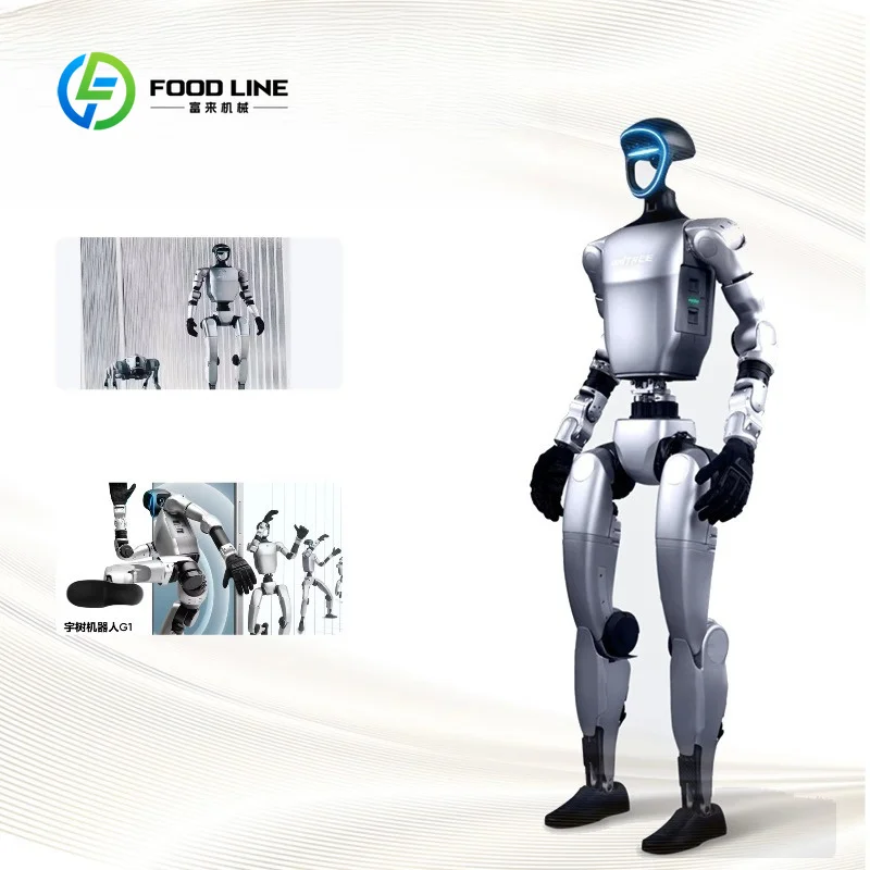 AI Home Care Robot Industrial Factory Integrated Intelligent Humanoid Silver Customized Flexible aliexpress custom stickers