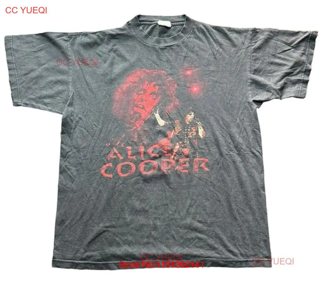 ALICE COOPER 1999 Tour Nightmare Vintage Black Red Concert T shirt Size Large long or short sleeves