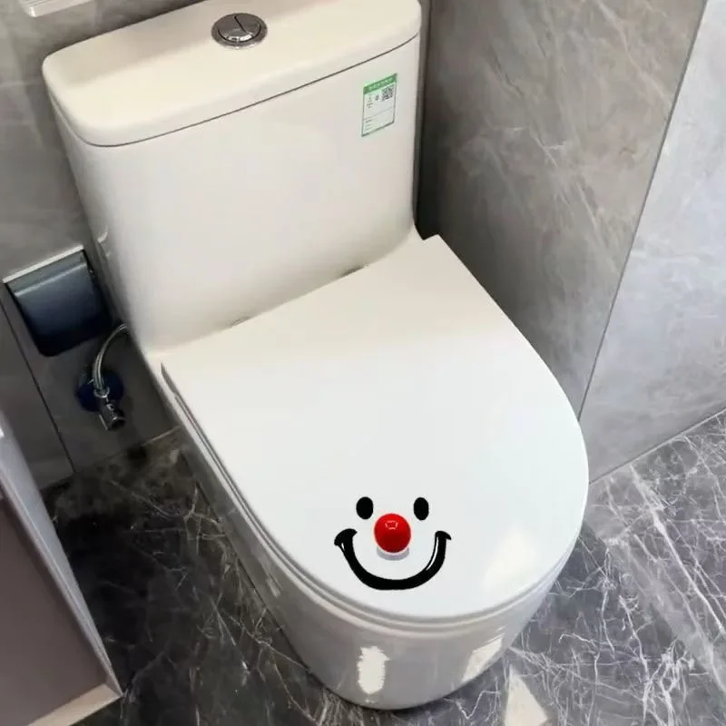 Smiley Face Toilet Seat Flip Handle, Anti Dirty Lid Lifting Device, Home Decoration Accessories