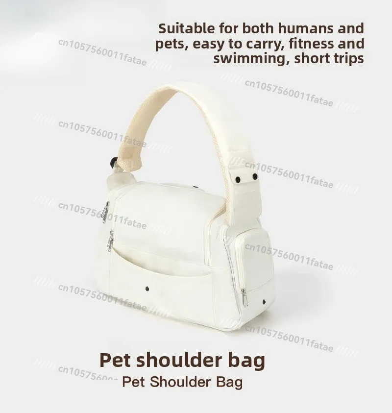 Go Out Portable Small Dog Oblique Straddle Backpack, Large Capacity Four-season Cat Bag Pet Go Out Bag