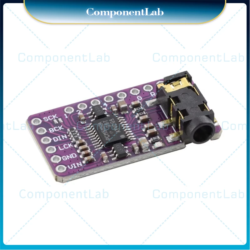 5-15pcs PCM5102 audio stereo digital-to-analog converter DAC decoding board single-chip microcomputer audio module