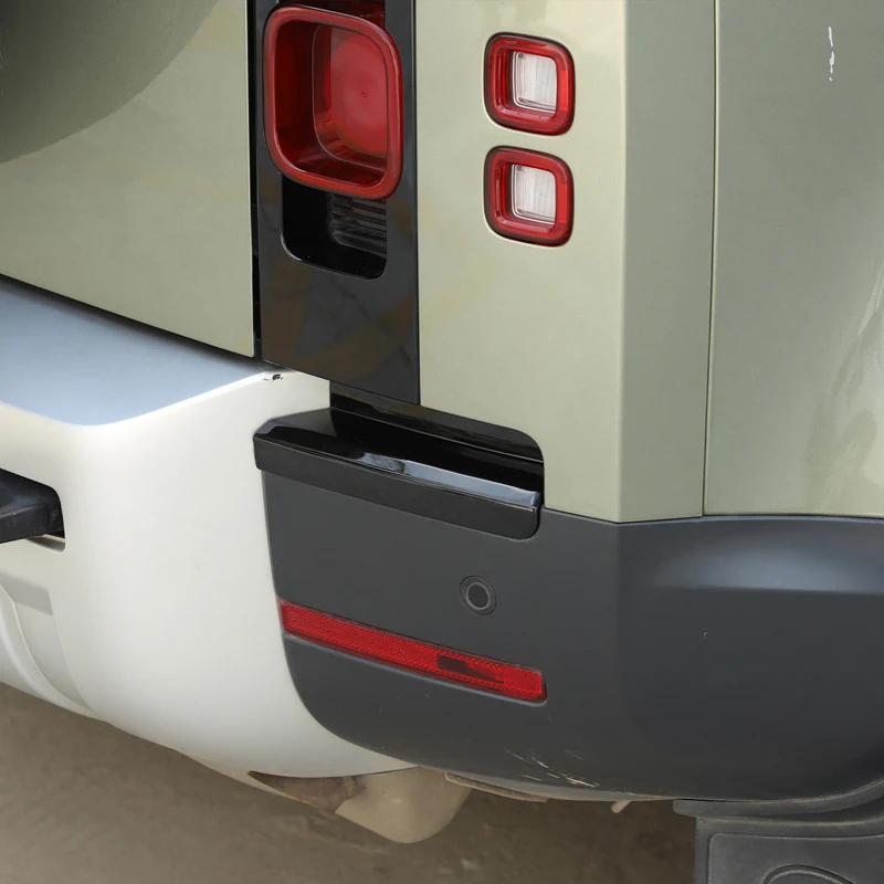For Land Rover Defender 90 110 130 2020-2025 ABS Black Car Rear Bumper Tail Lights Decorative Sticker Car Retrofit Accessories
